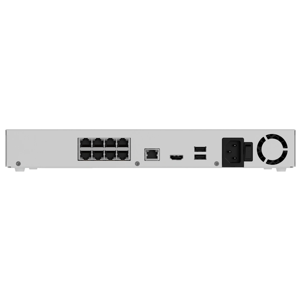 Відеореєстратор Ajax Superior NVR H2DAI8PAC (8ch) white 24ТБ PoE AI