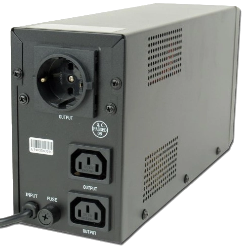 Джерело безперебійного живлення EnerGenie EG-UPS-031 650ВA апроксимована синусоїда