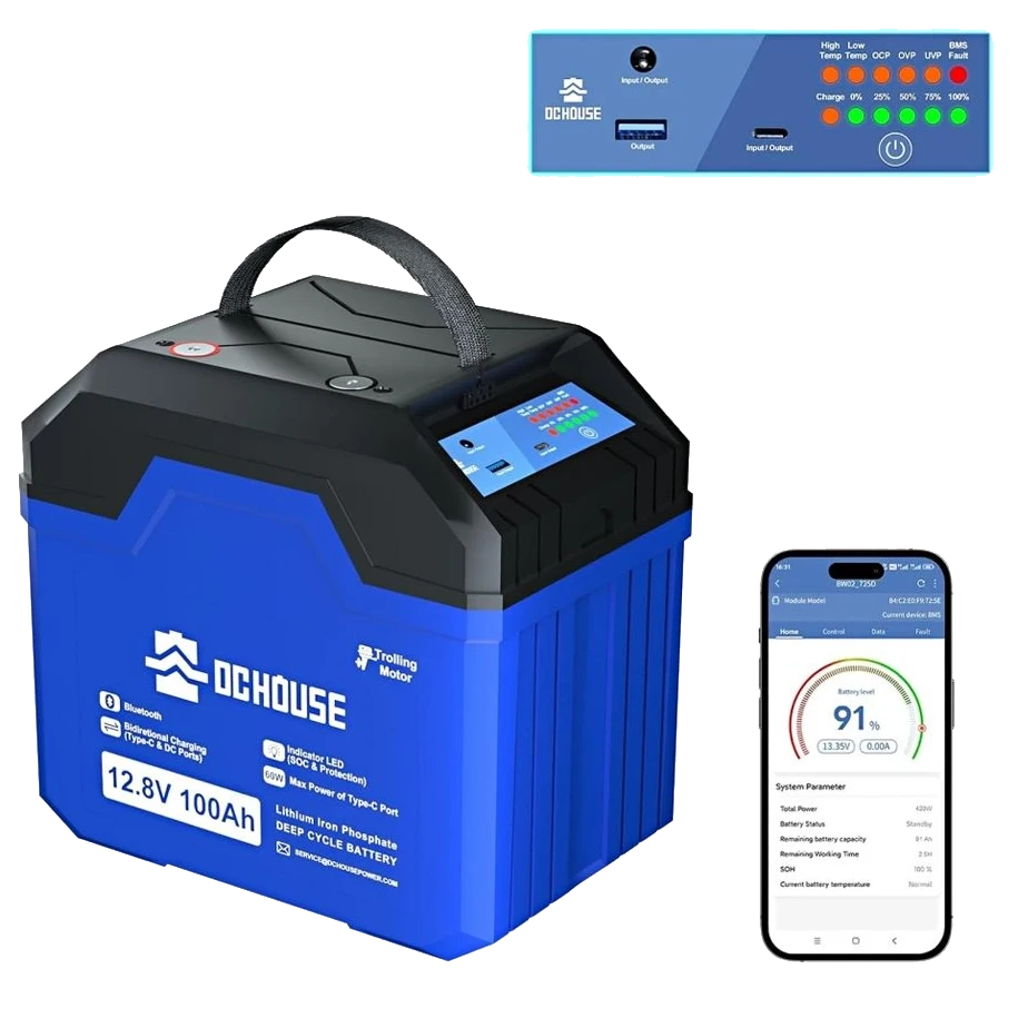 Акумуляторна батарея DСHOUSE 12.8V 100Ah (ECO-LFP1210004) Bluetooth