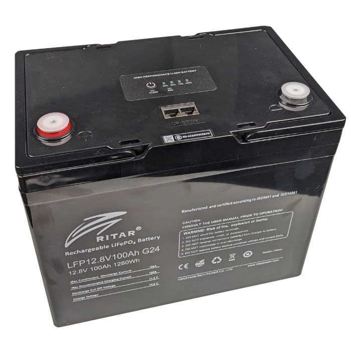 Акумуляторна батарея з bluetooth Ritar LFP12.8V100AHG24