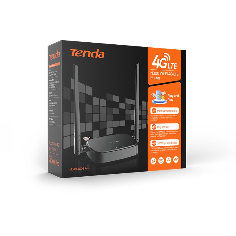 Бездротовий маршрутизатор Tenda 4G03 Pro