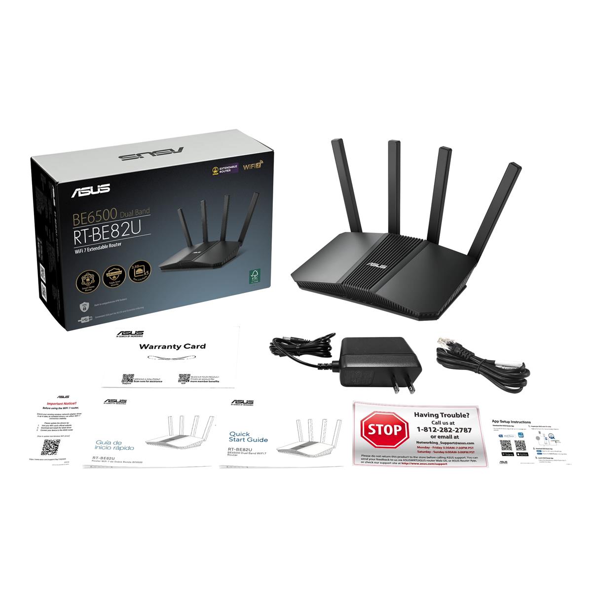 Бездротовий маршрутизатор Asus RT-BE82U (90IG0990-MO9B00)