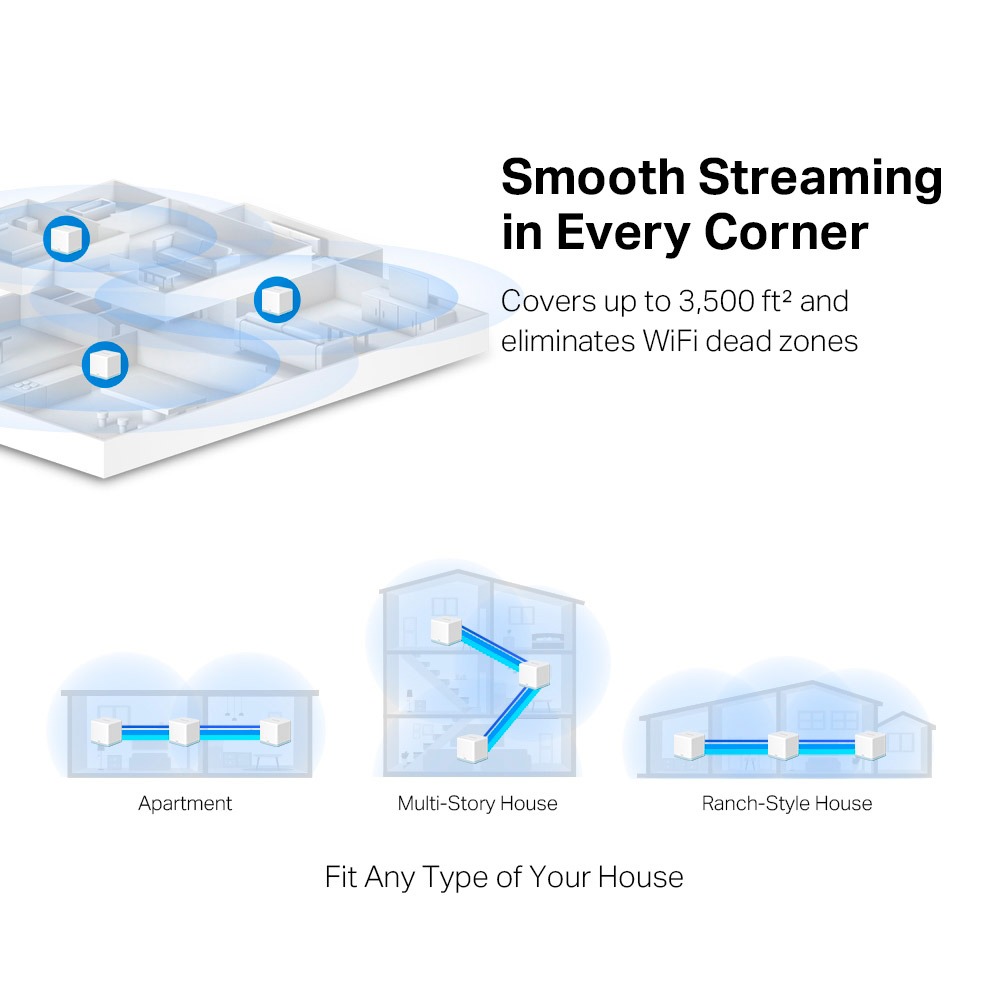 WiFi Mesh-система Mercusys Halo H30 (3-pack)